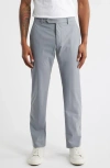 Zanella Active Stretch Flat Front Pants In Gray