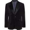 Zanella Broadway Floral Velvet Dinner Jacket In Navy