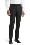 Zanella Devon Wool Straight Leg Pants In Black