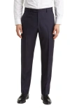 Zanella Devon Wool Straight Leg Pants In Blue