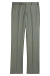 Zanella Devon Super 110s Serge Trousers In Gray