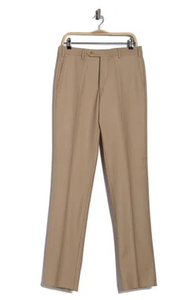 Zanella Devon Super 110s Serge Trousers In Brown
