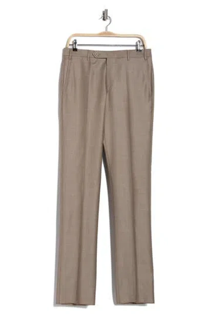 Zanella Devon Super 110s Serge Trousers In Brown