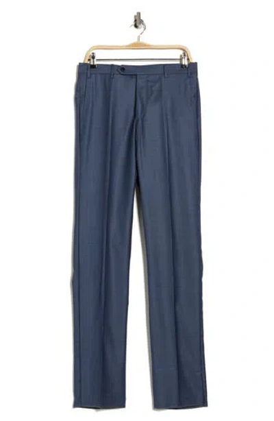 Zanella Devon Wool Straight Leg Pants In Blue