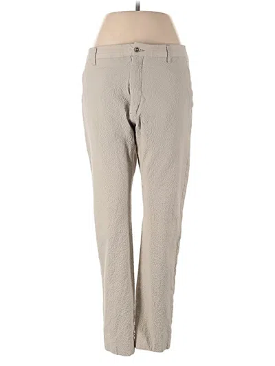 Pre-owned Zanella Khaki Pant In Ivory