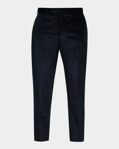 Zanella Men & Apos;s Parker Stretch Corduroy Trousers In Black