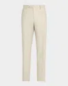 Zanella Men's Devon Wool And Silk Flat-front Pants