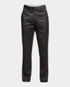 Zanella Men's Parker New Basic Wool Pants In Dark Grey