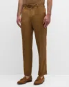 Zanella Men's Parker Platinum Super 130s Trousers In Rustcop 0