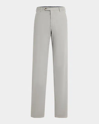 Zanella Men's Parker Stretch Twill Trousers In Stone