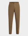 Zanella Men's Parker Stretch Twill Trousers In Tobacco