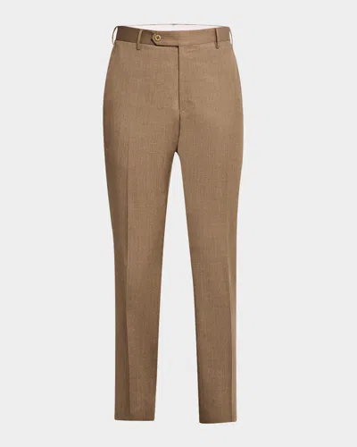 Zanella Men's Parker Twill Trousers In Khaki