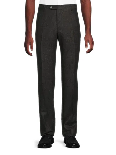 Zanella Men's Parker Wool Modern-fit Dress Pants In Gray