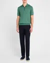Zanella Men's Parker Wool Nailhead Trousers In Navy