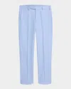 Zanella Parker Flat Front Wool Dress Pants In Blue