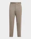 Zanella Men's Parker Wool Twill Pants In Brown