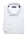 Zanella Men's Solid Dress Shirt In White