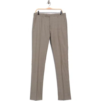 Zanella Noah Cotton Dress Pants In Brown