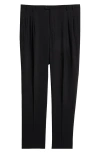 Zanella Parker Classic Wool Sharkskin Dress Pants In Black 1