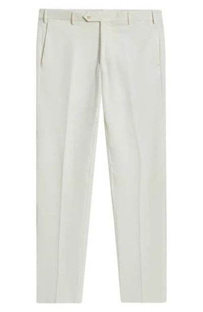 Zanella Parker Flat Front Stretch Cotton Pants In Multi