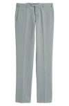 Zanella Parker Flat Front Stretch Pants In Medium Grey