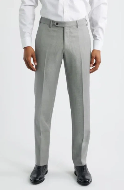 ZANELLA ZANELLA PARKER FLAT FRONT WOOL DRESS PANTS