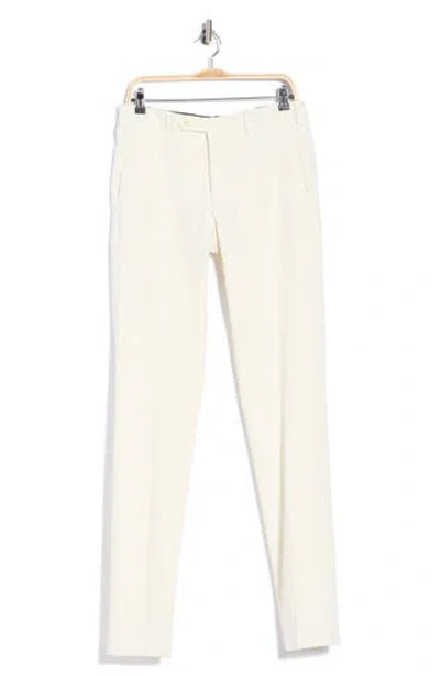 Zanella Parker Stretch Cotton Trousers In Ivory