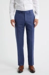 Zanella Parker Stretch Wool Trousers In Blue