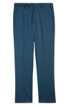 Zanella Parker Stretch Wool Trousers In Blue