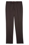 Zanella Parker Stretch Wool Trousers In Brown