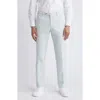 Zanella Parker Flat Front Stretch Pants In Light Pastel Green