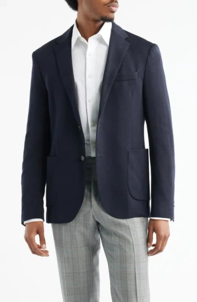 Zanella Treviso Wool & Silk Sport Coat In Blue