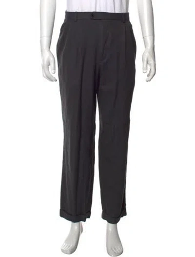 Pre-owned Zanella Vintage Dress Pants In Grey
