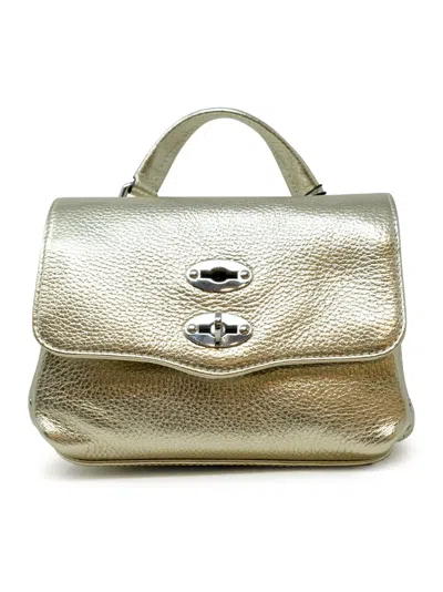 Zanellato 068010-001870000-z0194 Postina Baby Daily Metal Gold Cocorico Leather Handbag