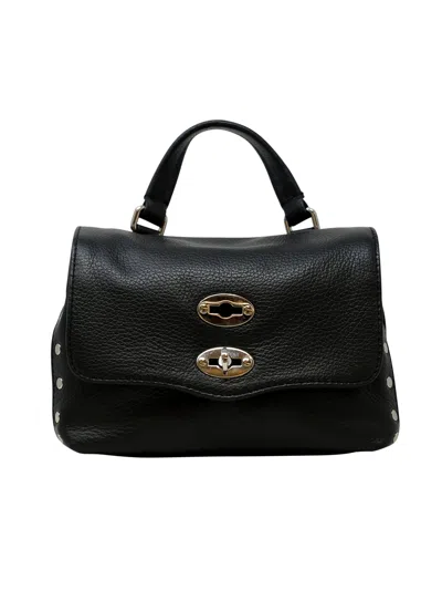 Zanellato 068010-0050000-z0001 Black Postina Daily Giorno S Leather Handbag