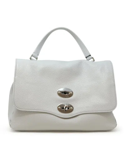 Zanellato 068010-0050000-z0180 Grey Postina Daily Giorno S Handbag In White