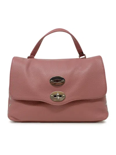 Zanellato Postina Studded Foldover Top Tote Bag In Pink