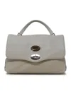 Zanellato 068010-0050000-z1192 Ivory Postina Daily Giorno S Leather Handbag In White