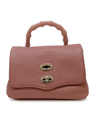 Zanellato 068010-0950000-z0865 Baby Pink Rosato Postina Daily Bamboo Leather Handbag