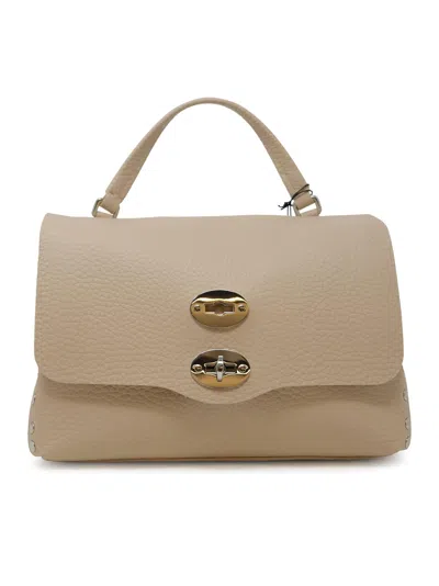 Zanellato 068090-01120000-z0865 Pink Rosatello Postina Centauro S Leather Handbag In Neutrals