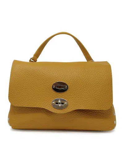 Zanellato 068090-01120000-z1050 Yellow Giallone Postina Centauro S Leather Handbag