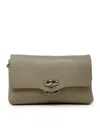 Zanellato 068331-0040000-z0160 Grey Creta Lettera Daily S Leather Clutch