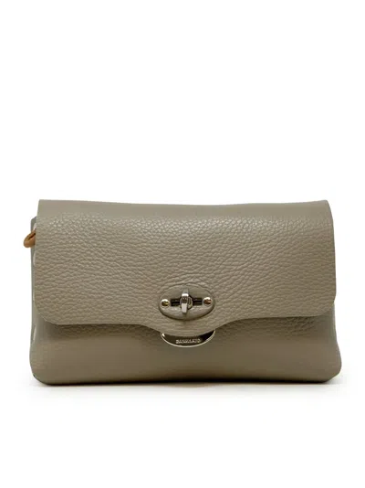 Zanellato 068331-0040000-z0160 Grey Creta Lettera Daily S Leather Clutch