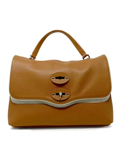 Zanellato 069200-1950000-z0245 Brown Balconiera Postina Raquet Club S Leather Handbag