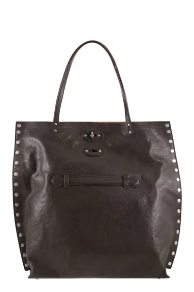 Zanellato A' Spasso - Leather Handbag M In Brown