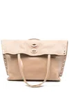 Zanellato Jones Suede Leather Handbag With Top Handles