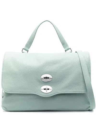 Zanellato Aqua Grained Leather Handbag In Green