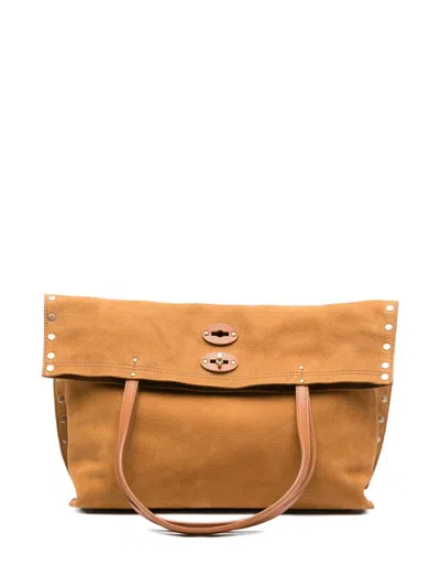 Zanellato A'spasso Jones Suede Leather Handbag