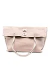 Zanellato Aspasso Jones Suede Leather Handbag In Sand