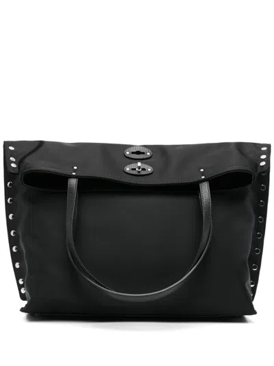 Zanellato A'spasso Medium Leather Handbag In Black